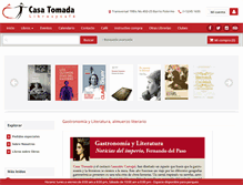 Tablet Screenshot of libreriacasatomada.com